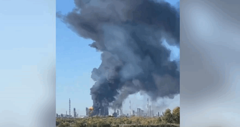 У мережі показали кадри влучань по НПЗ в Башкірії та по порту в Туапсе