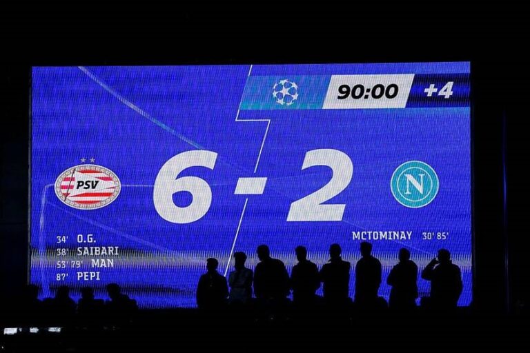 Історичне фіаско: Наполі зазнав найбільшої поразки в ЛЧ