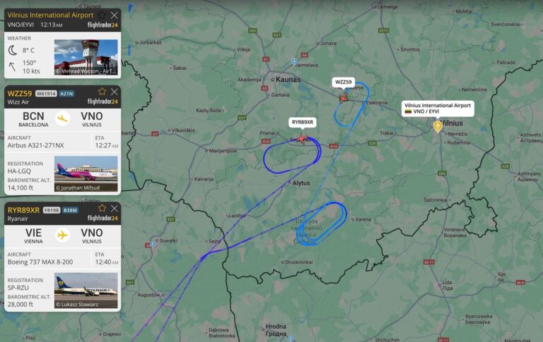У Вільнюсі аеропорт припинив роботу через повітряні кулі