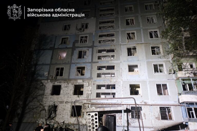 Удар по Запоріжжю: загинула людина, дев’ять поранені