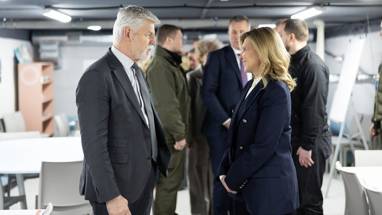 Перша леді України з Президентом Чехії відвідали одне з облаштованих на Київщині укриттів